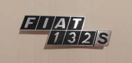 Fregio scritta Fiat 132S in metallo da montare come nuovo