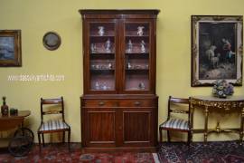 Antica Bookcase-libreria inglese stile Vittoriano