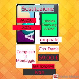             Sostituzione    Display Samsung A55F-A05s  (Compatibile+Frame)