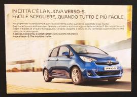 Depliant di presentazione della Toyota Verso-S.