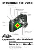 LEICA CL I IG IIIG II III IF IIF IIIF LIBRETTO MANUALE ISTRUZIONI FOTOCAMERA EPOCA