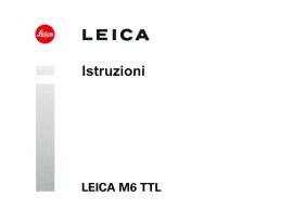 LEICA M6 - M6 TTL - M7 - MINILUX - PRADOVIT - LIBRETTO MANUALE ISTRUZIONI 