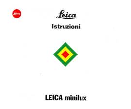 LEICA M6 - M6 TTL - M7 - MINILUX - PRADOVIT - LIBRETTO MANUALE ISTRUZIONI 