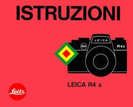 LEICA R3 R3 MOT R4 R4s R5 R6 LIBRETTO MANUALE ISTRUZIONI FOTOCAMERA EPOCA