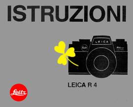 LEICA R3 R3 MOT R4 R4s R5 R6 LIBRETTO MANUALE ISTRUZIONI FOTOCAMERA EPOCA