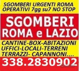 Sgomberi GRATIS appartamenti box cantine locali 7gg su7