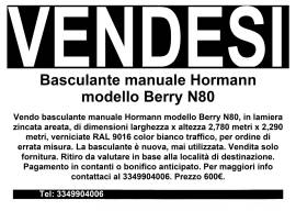 Basculante manuale Hormann modello Berry N80