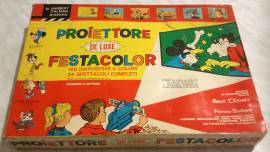 Proiettore De Luxe Festacolor con 168 diapositive Walt Disney perfetto