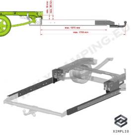 Estensione telaio per gancio di traino Peugeot Boxer X250, X290, X295, 2006