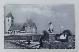 Cartolina viaggiata Zellerndorf Kirche und Kriegerdenkmal anno 1965 Ed.Josef Klanei. Co.Wien