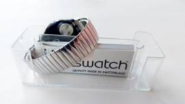 Orologio Swatch Armbanduhr Tu Es/Je Te Swiss Made Nuovo con custodia e certificato 