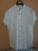 Camicia Donna Camicione maniche corte 100% lino made in Italy