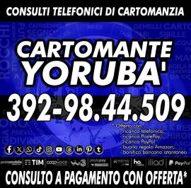 Tutti i giorni dell'anno il Cartomante Yorubà svolge consulti di Cartomanzia