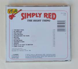 CD SIMPLY RED "THE RIGHT THING" ETICHETTA: VIVA CD 7508 AAD