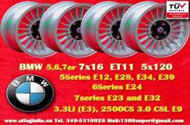 4 pz. cerchi BMW Alpina 7x16 ET11 5 E12, E28, E34,