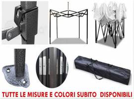 Gazebo 3x3 pieghevole estensibile fiere mercato pv