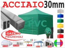 Gazebo 3x3 pieghevole estensibile fiere mercato pv