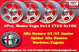 4 pz. cerchi Alfa Vega 6x14 ET23 105 Berlina, Giul