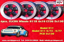 4 pz. cerchi Porsche Fuchs 6x16 ET36 911 -1989, 91