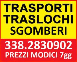 ITALIANA TRASLOCHI TRASPORTI SGOMBERI E SMALTIMENTI ESEGUE OVUNQUE A PREZZI IMBATTIBILI 7GG SU7