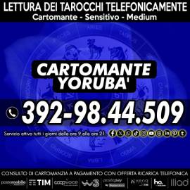 I consulti con il Cartomante Yorubà sono a pagamento con ricarica telefonica