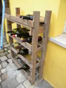 Scaffale in legno per bottiglie di vino, 4 piani che tengono 8 bottiglie 68Lx30Px111H vendo a 10€ 