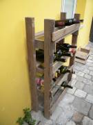 Scaffale in legno per bottiglie di vino, 4 piani che tengono 8 bottiglie 68Lx30Px111H vendo a 10€ 