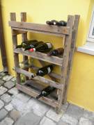 Scaffale in legno per bottiglie di vino, 4 piani che tengono 8 bottiglie 68Lx30Px111H vendo a 10€ 