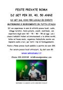 Dj Feste private Roma Dj Matrimoni Roma