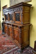 Credenza doppio corpo stile Rinascimento del 900