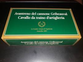 Modellino Avantreno Cannone Gribeauval Cavallo da traino Artiglieria La grande Armata di Napoleone