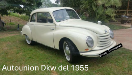 Autounion Dkw del 1955, unica con 3 vetri posteriori