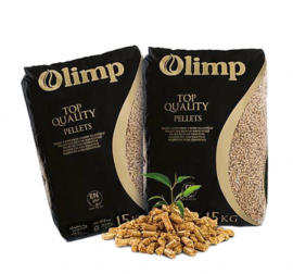 Pellet di legno Olimp 6mm ENPLUS-A1, 65 X 15Kg