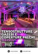 NOLEGGIO TENSOSTRUTTURE - PER EVENTI MANIFESTAZIONI MEETING CONVENTION CONCERTI - EVENTI AZIENDALI