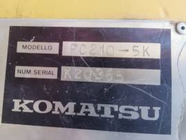 ESCAVATORE CINGOLATO KOMATSU PC 210 5k 