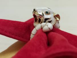 ANELLO TIGRE IN ARGENTO PLACCATO ORO 18K, IMPORTANTE: LEGGERE BENE LA DESCRIZIONE