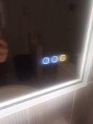 Specchio a led con touch regolabile