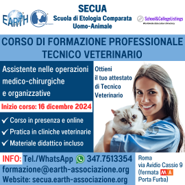 CORSO PROFESSIONALE PER TECNICO VETERINARIO