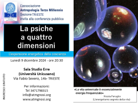 LA PSICHE A QUATTRO DIMENSIONI (conferenza a Trieste) 