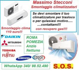 Smontaggio condizionatori inverter Roma 