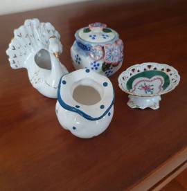 Set di 4 portagioie/portaoggetti in ceramica