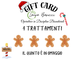 ARRIVA IL NATALE! ACQUISTA LA GIFT CARD!