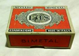 Scatola pennini Lus Bimetal in acciaio n.1931 extra EF Made in Italy 