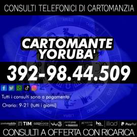 I consigli & aiuti del Cartomante YORUBA - Lettura dei Tarocchi con offerta (ricarica telefonica