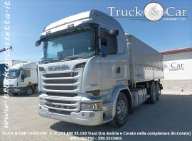 RIF.709 SCANIA R 520 – RIBALTABILE TRILATERALE NUOVO OSB IN ACCIAIO – EURO 6 – 2014