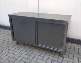 TAVOLO NUOVO ACCIAIO INOX ARMADIATO Dim. 140 x 60 x 85 !!