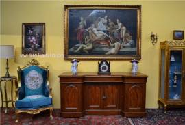 Credenza inglese a quattro sportelli stile Vittoriana XX secolo