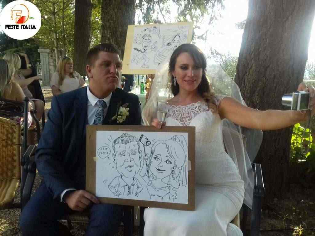 Caricaturista matrimonio Siena