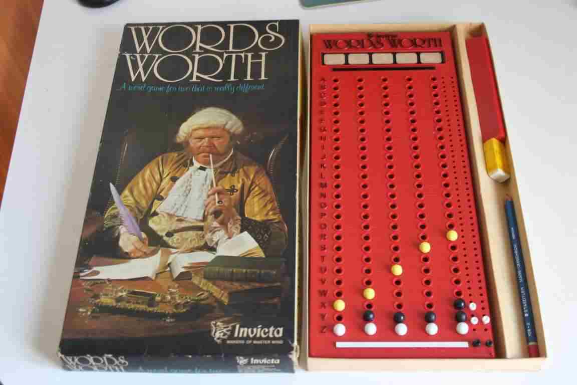 Gioco vintage da tavolo board game Words Worth Invicta