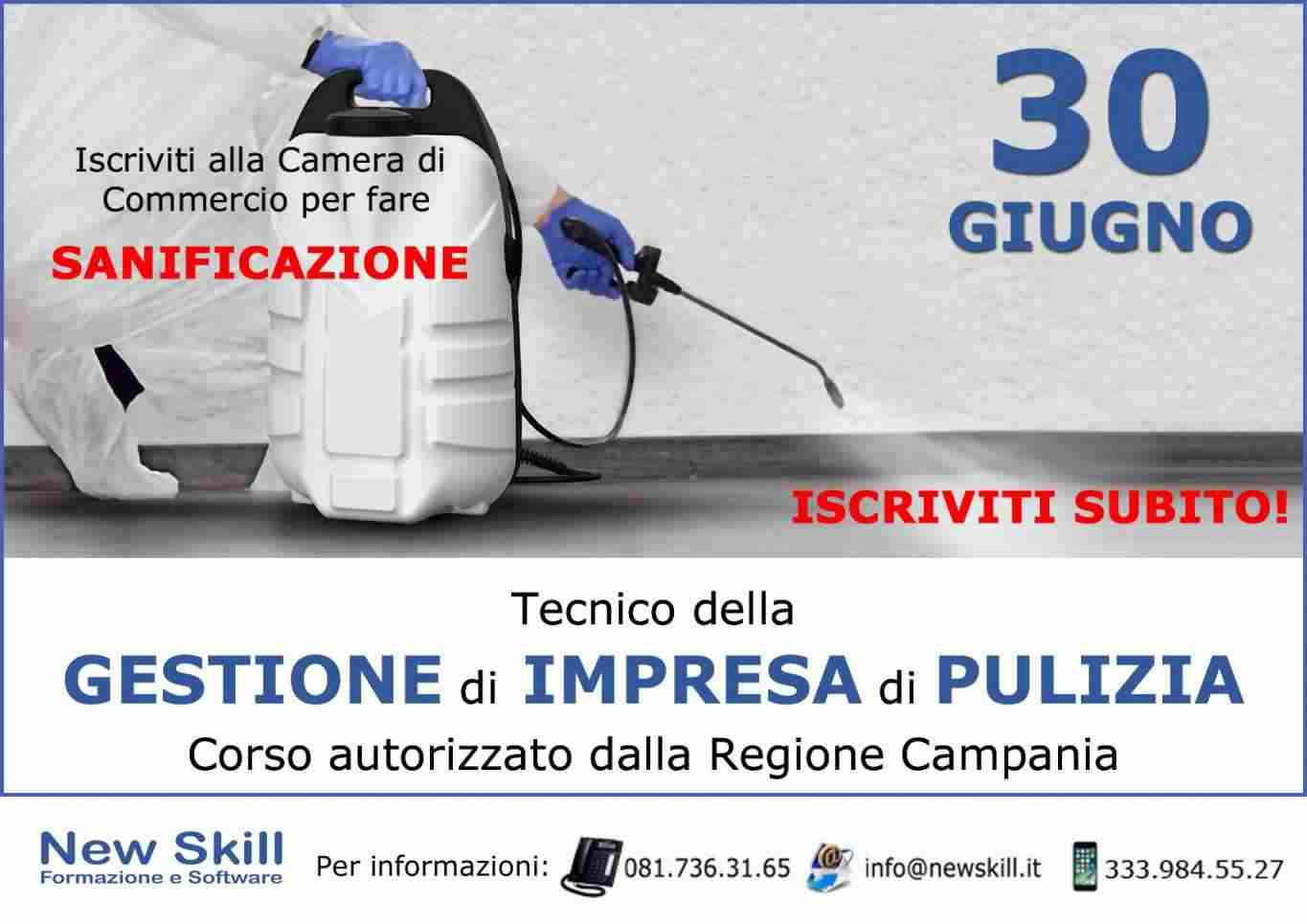 Corso Tecnico della Gestione di Impresa di Pulizia On-Line